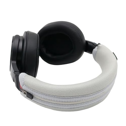 Quick Detach Zippers Headband Cover for MDRM1 Over Ear Headphones Headbeam Breathable Meshes Cushion Protectors Sleeve