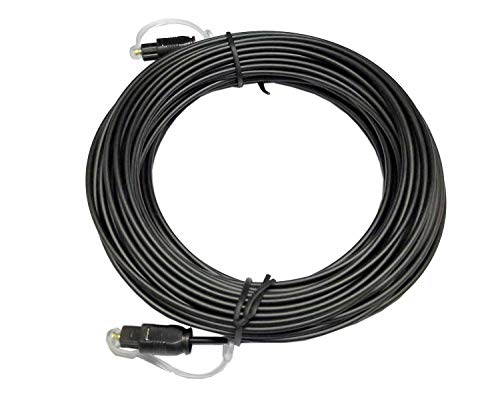 easyday 5ft 10ft 16ft 65ft 5/10/16/65 Feet Thin Optical Toslink Digital SPDIF Optic Audio Cable (20 Meter / 65ft OD2.0) - size: 20 Meter / 65ft OD2.0