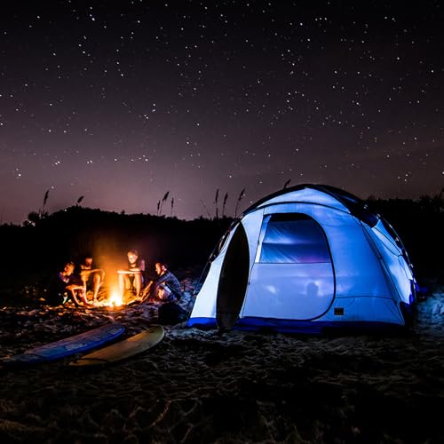 Outdoor Bluetooth Speaker, IP65 Waterproof Wireless Speaker with 3 Lights Modes, Outdoor Camping Portable Speaker Gift for Men Emergency, Hiking, Party (1 Pack) - style: 1 Pack