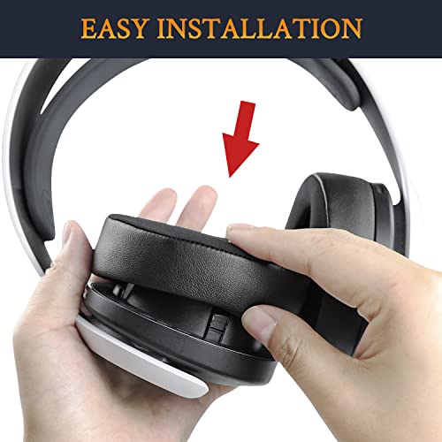SOULWIT Cooling Earpads for Sony Pulse 3D PS5 (Not Fit Pulse Elite) - Black - color: Black