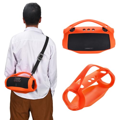 Silicone Cover for JBL Xtreme 4, Protective Case, Shockproof (Orange)