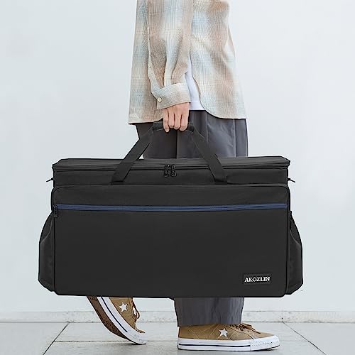 AKOZLIN Padded DJ Mixer Gig Bag Controller Travel Shoulder Bag Fits for Pioneer RX/NI Traktor Kontrol S8/DDJ SX SX2 SX3/DDJ 800/DDJ FLX6/DDJ1000 1000SRT/MC7000 - size: 28.4”×3.54”×15.8”
