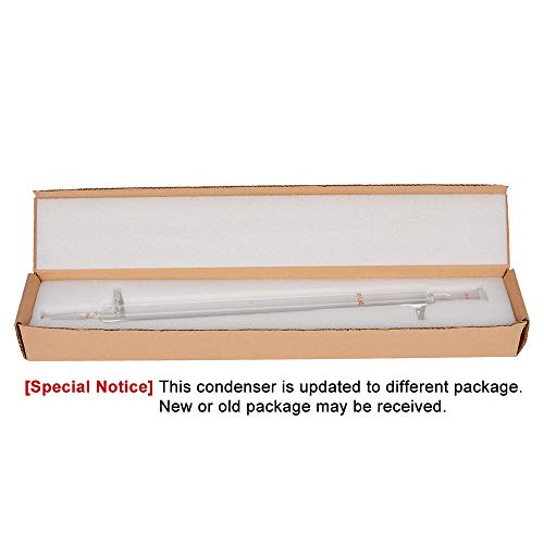 StonyLab Borosilicate Glass Liebig Condenser with 24/40 Joint 400mm Jacket Length Lab Glass Condenser - size: 400 mm