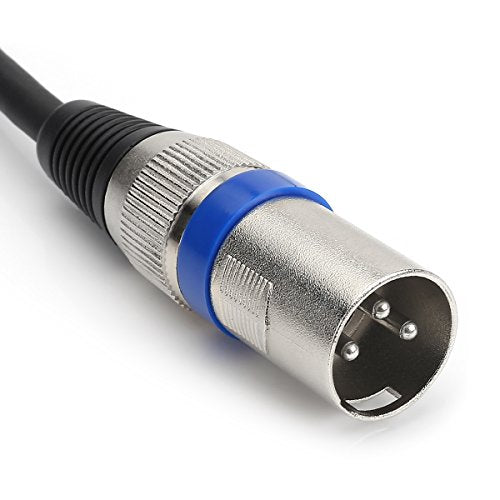 Dual RCA to XLR Male Cable, 2 XLR to 2 RCA/Phono Plug HiFi Stereo Audio Connection Microphone Cable Wire Cord Path Cable - 10 Feet / 3m - size: 10 FT