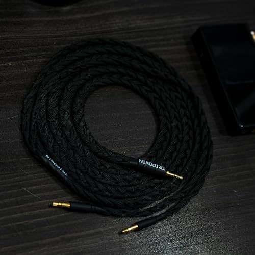 Linsoul Tripowin GranVia Upgraded OFC Headphone Replacement Cable - color: Black, size: 2m