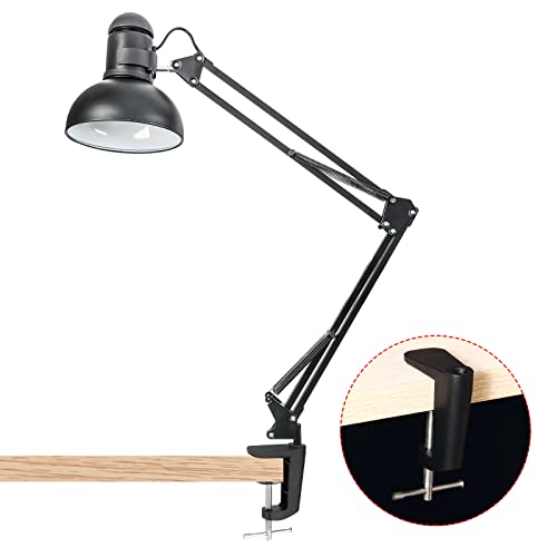 Generic Adjustable Replacement Clamp for Lamps, 2 Pack Universal Adjustable C Shape Desk Table Mount Clamp for Microphone Arm Desk Lamps Stand, White