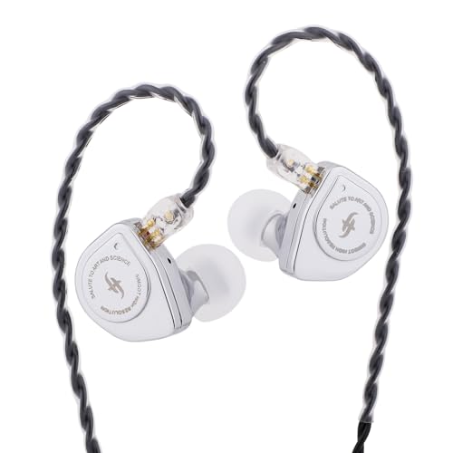 Linsoul SIMGOT EW200 10mm SCP Diaphragm Dynamic Driver IEM in-Ear Earphones | with All Metal Body, Detachable 0.78mm 2pin Silver-Plated OFC Cable for Audiophiles Musicians, 3.5mm with Mic - style: EW200 With Mic