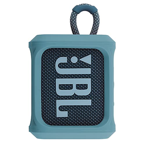Silicone Case for JBL Go 3 Portable Speaker with Removable Strap for Bike Golf Cart Travel Carrying Case Protective Sleeve Speaker Cover (Sky Blue) - color: Sky Blue