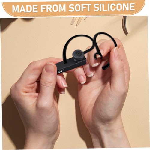 10pcs Silicone Earbud Tips with Anti-Slip Ear Hooks Comfortable Durable Earbud Accessories for Running and Gym Use Enhanced Sound Stability