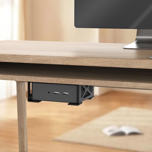 woiron Under Desk Laptop Mount, Metal Under Desk Shelf Holder