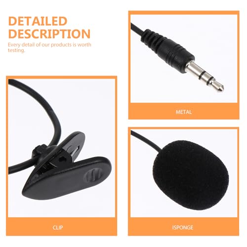 BESPORTBLE 3Pcs Lavalier Microphones for Laptop and Desktop Professional Clip Mic for Streaming Recording and Video Chat Easy to Use Compact Design