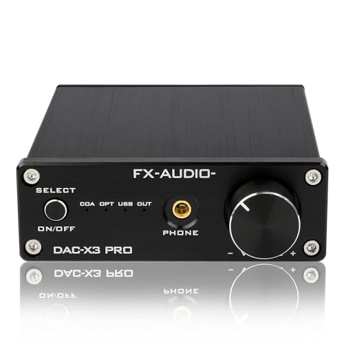 FX-Audio DAC-X3PRO USB DAC ESS9023 Headphone Amplifier CS8416 Support ASRC Transmission HiFi Portable Decoder Headphone Amp