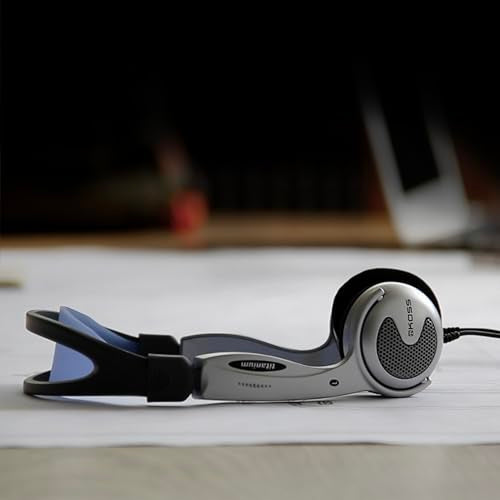 Koss KTXPro1 Titanium 90s Style On-Ear Headphones, Silver, Volume Control - color: Silver