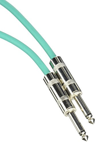 Seismic Audio SASTSX-6Green-6PK 6-Feet TS 1/4-Inch Guitar, Instrument, or Patch Cable, Green - color: Green, size: 6 Foot