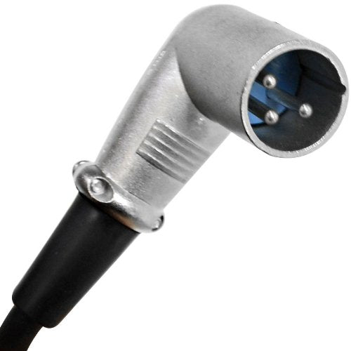 Seismic Audio - SAXRA50-2Pack - Two Pack of 50 Foot XLR Right Angle Male to XLR Right Angle Female Microphone Cables - 50 Foot Mic Cords - size: 50 Foot - 2 Pack