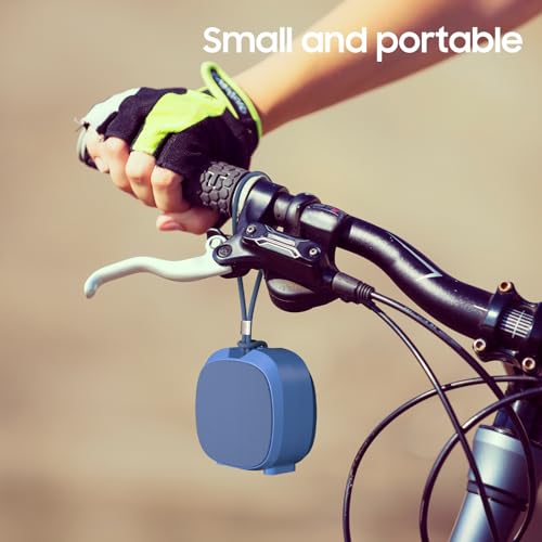 PEICHENG Speaker, Small Portable Bluetooth Wireless IPX5 Waterproof Shower Speaker,Loud Stereo Sound Deep Bass,Dual Pairing, RGB Lights,Long Playtime for Outdoor Party, Great Gift,1PC (Blue) - color: Blue