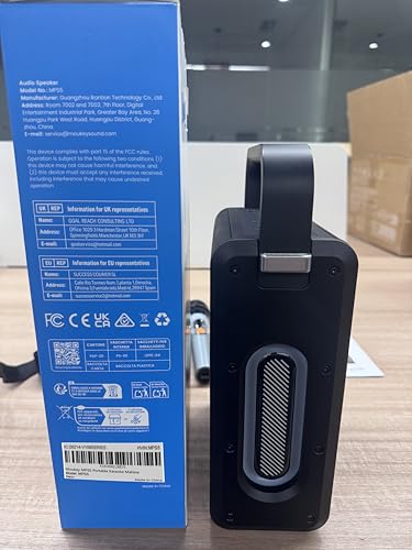 Moukey MPS5 Portable Karaoke Machine, 200W Peak Power Rechargeable Speaker with 2 Wireless Microphones& Strap, Support BT 5.3/REC/AUX/MP3/USB/TF, for Home/Party/Outdoor/Adults/Kids