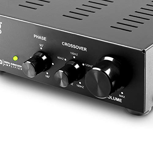 OSD Audio SMP100 서브 우퍼 앰프 100W 클래스 D 디지털 서브 우퍼 앰프 정격 최대 100W, 블랙 (SMP-100) - size: 100W Non-DSP