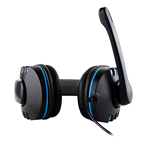 HHmei New Gaming Headset Voice Control Wired HI-FI Sound Quality for PS4 Black - PS4 Wired Headset Headset