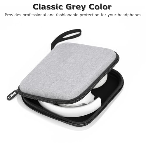 Ginsco Ultra-Slim Case Compatible with JBL Tune 510BT Bluetooth Headphones, with JBL Tune 520BT/670NC Live 460NC, Wireless On-Ear Headphones, Travel Carrying Headphone Case (Grey) - color: Grey