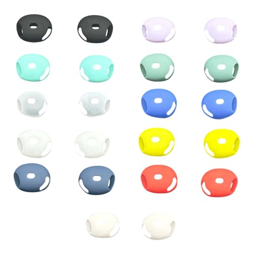 1 Pair Thin Silicone Protective Case for Dedicated Generation Wireless Earbuds Lightweight Nonslip Design - color: Purple