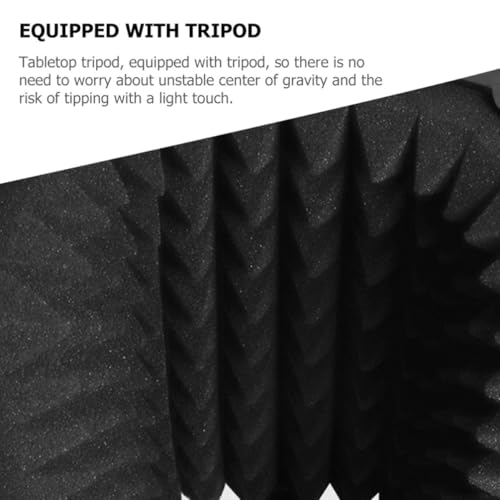 HANABASS Portable Folding Microphone Windshield Shield with Sponge and Metal Three Panels Combination, Sound Absorber Panel for Studio Recording and Broadcasting Room, Easy to Carry