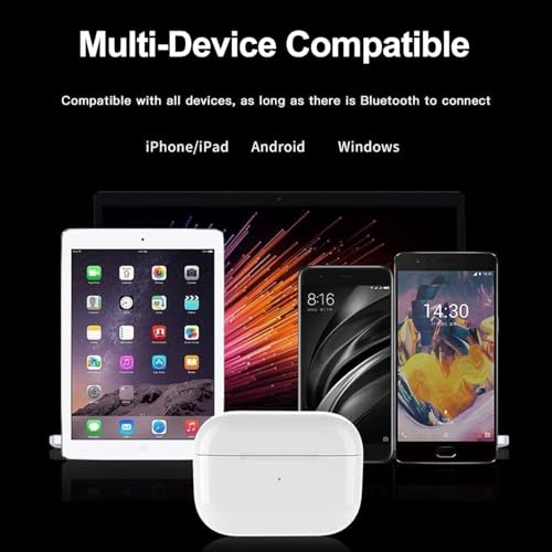 Bluetooth Headphones True Wireless Earbuds Active Noise Cancellation, IPX7 Waterproof in-Ear Ear Buds with Mic for TV Smart Phone Laptop Computer Sports