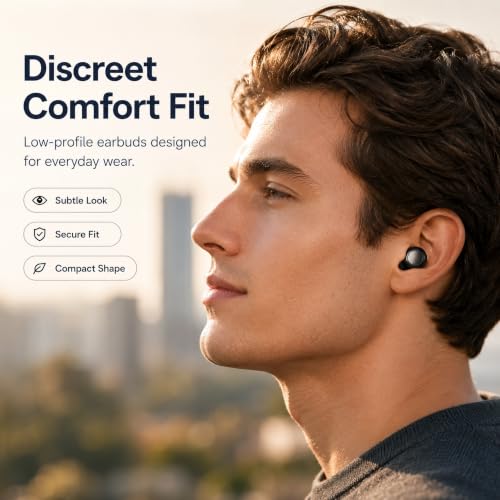 Invisible Sleep Earbuds for Side Sleepers, Mini Bluetooth Headphones, Black - color: Black