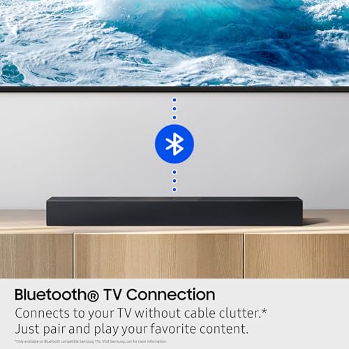 Samsung B-Series Soundbar HW B400F 2.0 ch Soundbar with Built in Subwoofer (2025 Model) One Remote Control, Surround Sound Expansion, Voice Enhance Mode - style: HW-B400F