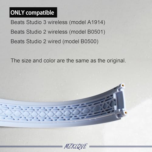 Studio 3 Headband - Replacement Parts for Beats Studio3 Wireless(A1914) & Studio 2 Wired/Wireless (B0500/B0501) Headphones (White) - color: White