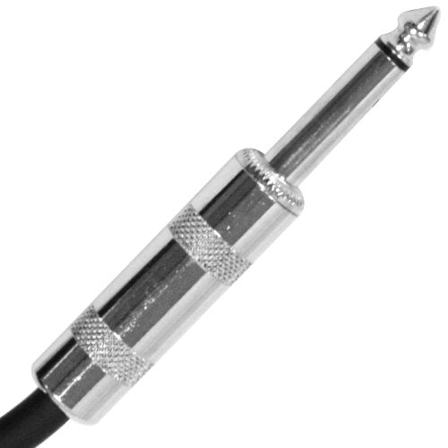 Seismic Audio SASTSX-6Black-6PK 6-Feet TS 1/4-Inch Guitar, Instrument, or Patch Cable, Black - color: Black, size: 6 Foot
