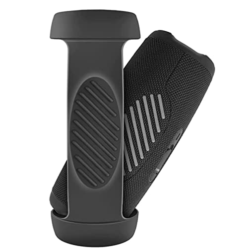 JB charge 5 Bluetooth Speaker Silicone protecitve Case protable, JB charge 5 Travel Carrying Case with Shoulder Strap and Carabiner (Black) - color: Black