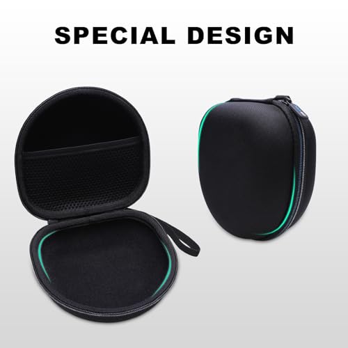 Kids Headphone Case for Acer/iClever/Candy Bila, Black(Case Only) | for iClever BTH12/HS19/BTH22/BTH20/BTH18/BTH26, JBL Junior 320/320BT, MIDOLA, JoySpark, eKids, ADOOPE, JLab Kids Headphones - color: Black