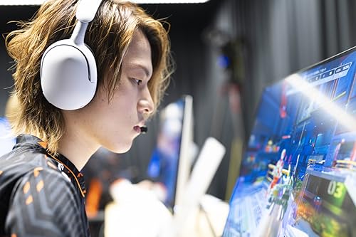 Sony INZONE H5 Wireless Over-Ear Gaming Headset PS5 Headphones, White | Plug & Play, Personalized 360 Spatial Sound, For PC/PS5/Console, 28 Hr Battery, 2.4Ghz Wireless and 3.5mm Audio Jack - color: White