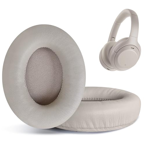 Replacement Ear Pads for Sony WH-1000XM4 (WH1000XM4) Over-Ear Headphones, Ear Cushions, Headset Earpads, Ear Cups Cover with Soft Protein Leather (Gold) - color: Gold