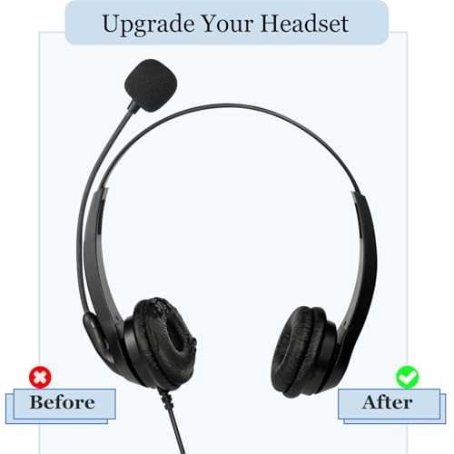 50 Pack Plantronics Headset Ear Cushions, Earpads Replacement 50mm Ear Pads | Work for Plantronics HW251N HW261N HW510 HW520 Blackwire 3220 3210 3320 C320 Jabra PRO 920 930 935 Biz 1500 GN2000 Headphones