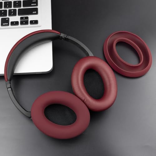 SOULWIT Replacement Kit for Bose QC15/QC2 QuietComfort Headphones, Ear Pads Cushions + Headband + Silicone Earpads Cover Protector - Burgundy - color: Burgundy