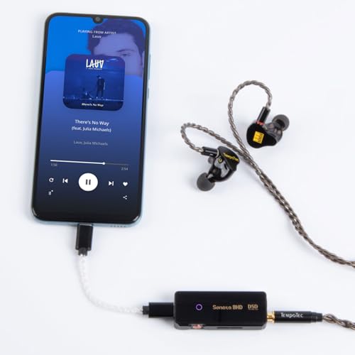 TempoTec Sonata BHD Portable USB C dongle DAC&,3 Gain Levels, 4.4mm&3.5mm,DSD256 PCM32Bit/384kHz