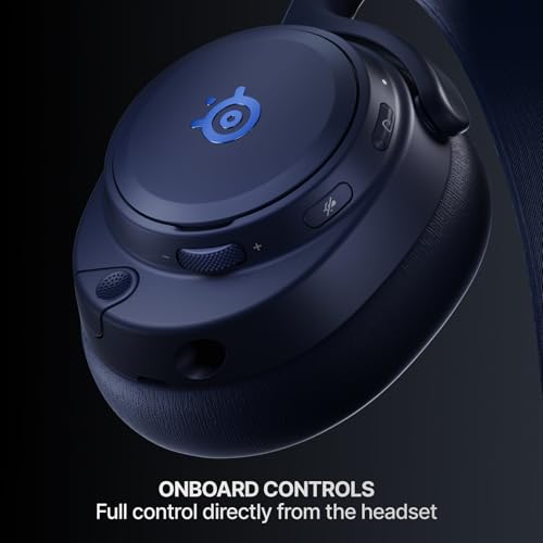 SteelSeries Arctis Nova Pro Omni - Hi-Res Wireless Gaming Headset, 96kHz/24bit, ANC, ClearCast Pro Mic, AI Noise Rejection, Mobile App, Mix 2.4GHz + BT, OmniPlay PC+PlayStation+Xbox - Midnight Blue - color: Midnight Blue