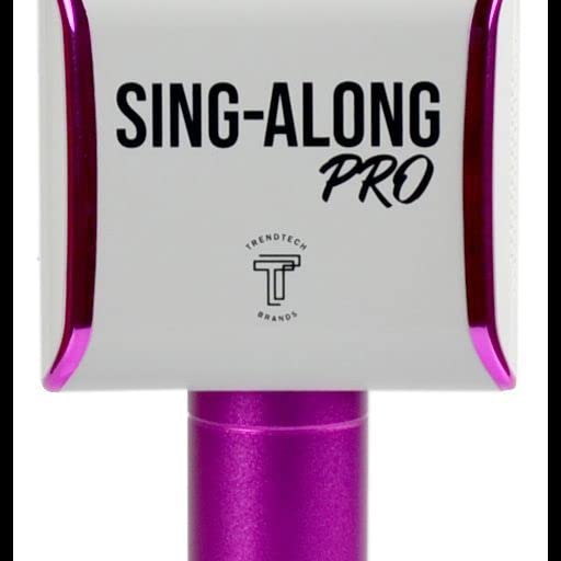 Sing-Along PRO Bluetooth Karaoke Microphone - Wireless Mic for Kids & Adults - Portable Karaoke Mic with Stereo Audio (Pink) - color: Pink