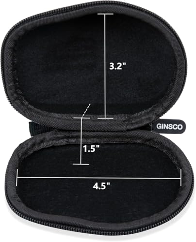 Ginsco Hard Travel Case Compatible with Logitech M720 Triathlon/M705 Marathon/M510/M550/M330/M317/M196/M185 Wireless Mouse, Universal Hard Shell Storage Case (Gray, M) (Pack of 3) - color: Gray, size: M (Pack of 3)