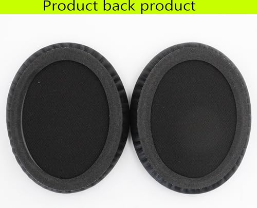 Replacement Ear Pads Compatible with Srhythm Version NC35 Black | Also suitable for Srhythm version NC25 Headphone Memory foam/protein leather ear pads and earmuffs - color: Black