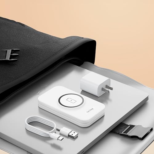 2026 Traveling Portable Wireless Mag-Safe Fast Charging Station | Magnetic 3 in 1 Charger for iPhone 17 16 15 14 13 12 Pro Max Plus,Apple Watch Series & Air pods 4 3 2 Pro-Gifts for Family - color: White