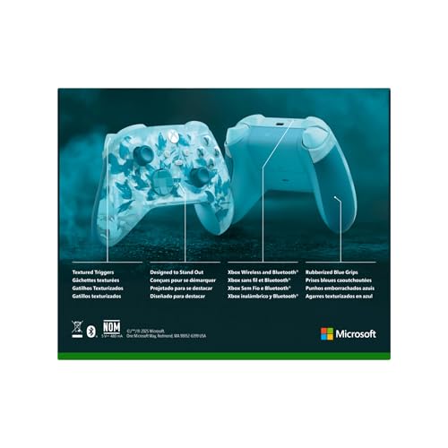 Xbox Wireless Gaming Controller | Ice Breaker Special Edition | Consoles, PCs, TVs, mobile, and more | Textured Grip | Wireless, Bluetooth, USB-C Connectivity - style: Ice Breaker