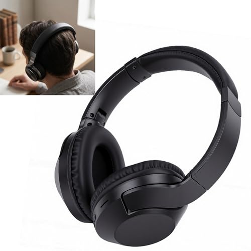 Asixxsix Wired Wireless Over Ear Headphones with 40mm Drivers Deep Bass Stereo Sound 6.35mm to 3.5mm Jack, Bluetooth 5.4 60H Playtime Studio Monitor Headphones for PC Recording