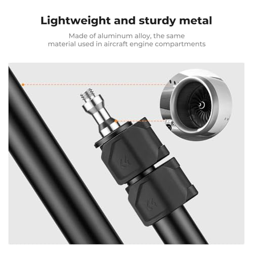 K&F CONCEPT 2-Pack Camera Desk Mount 16"-37" w/ 360° Ball Head & Phone Clip | Tabletop C-Clamp Adjustable Light Stand for DSLR, Ring Light, Webcam, Live Streaming, Online Teaching TD01 - style: TD01 2-Pack