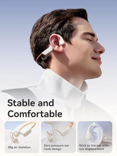 Sanag Swimming Bone Conduction Headphones Earbuds IPX8 Waterproof Underwater 8H Playtime Wireless Bluetooth Earphones with 32GB MP3 for Running Cycling Sport, Blue - color: Blue
