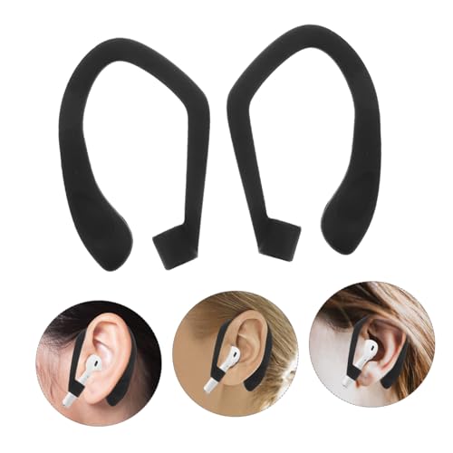 balacoo 1pair Silicone Ear Hooks for Earbuds -Lost Secure Holder for Earphones Comfortable Fit Design Compatible Various Models