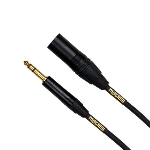 Mogami Gold 1/4 TRS to XLR Male Cable, Balanced Quad Studio, 3 ft - size: 3 Foot