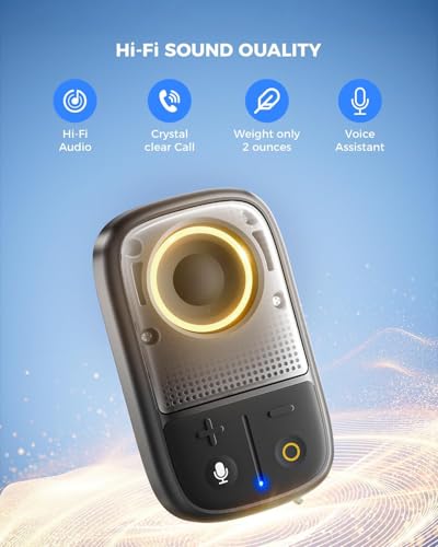 SUPERONE 2026 Upgrade Wearable Bluetooth Speaker with Voice Assistant & Mic | IPX7 Waterproof Clip-on Portable Speaker, TWS Pairing, Up to 30H of Play, Supports Siri/Google/Alexa - style: 1 Item & Voice Assistant Function